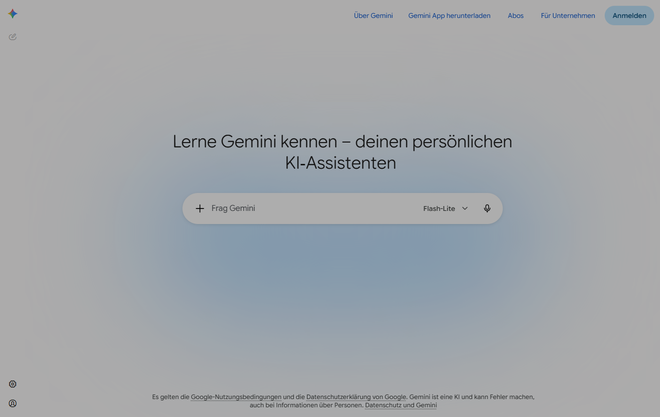 Screenshot von Nano Banana (Gemini Image)