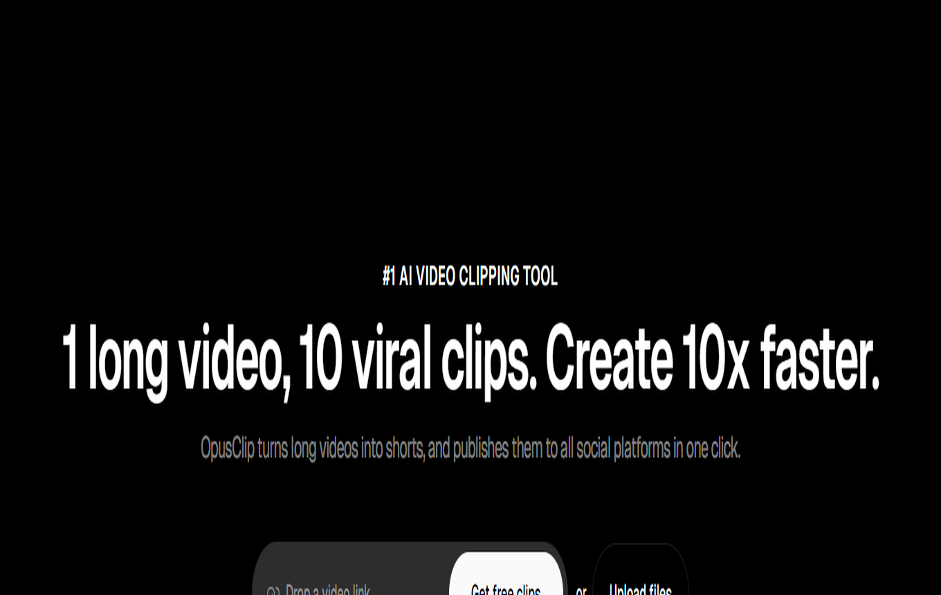 Screenshot von OpusClip