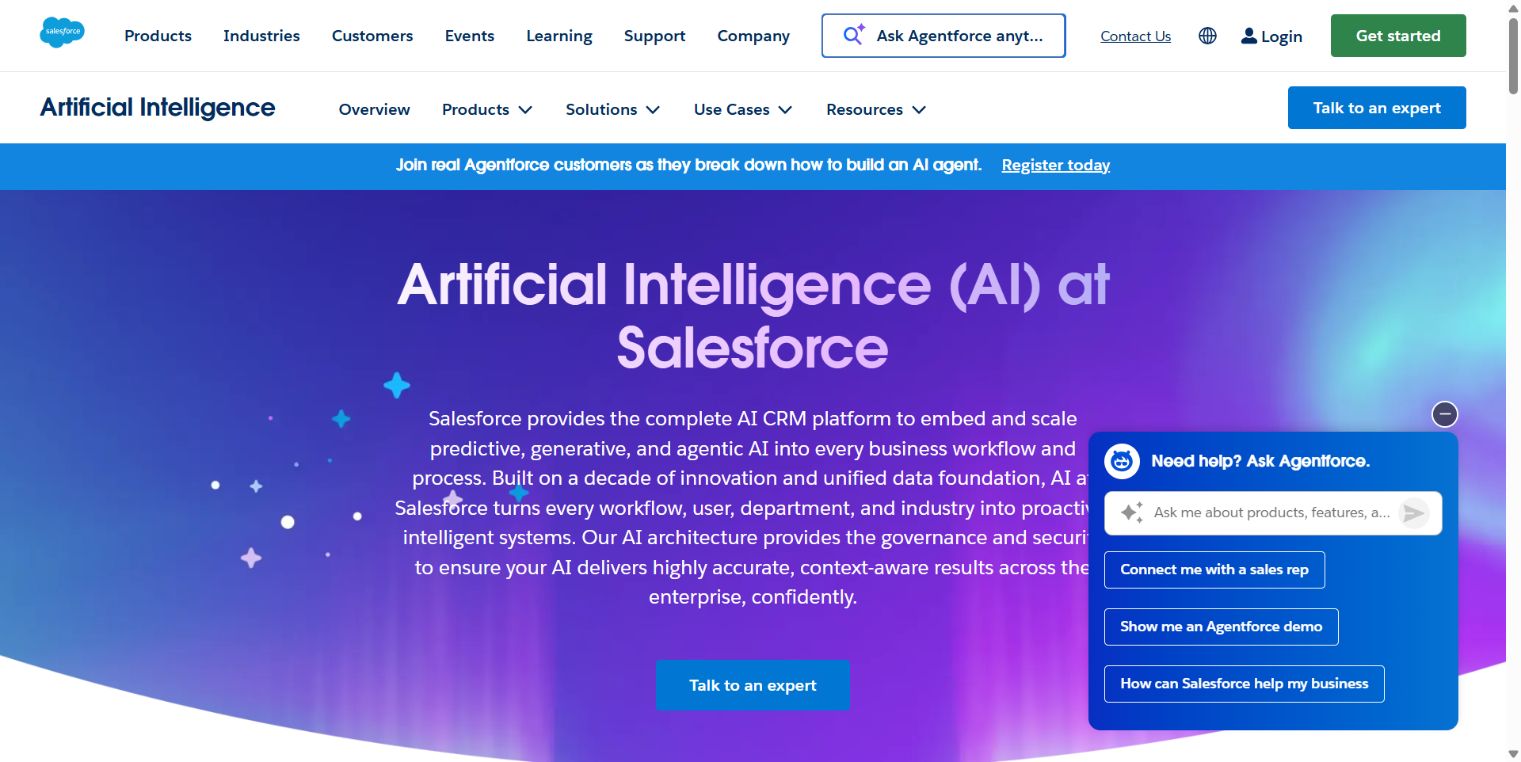 Historische Vorschau von Salesforce Einstein